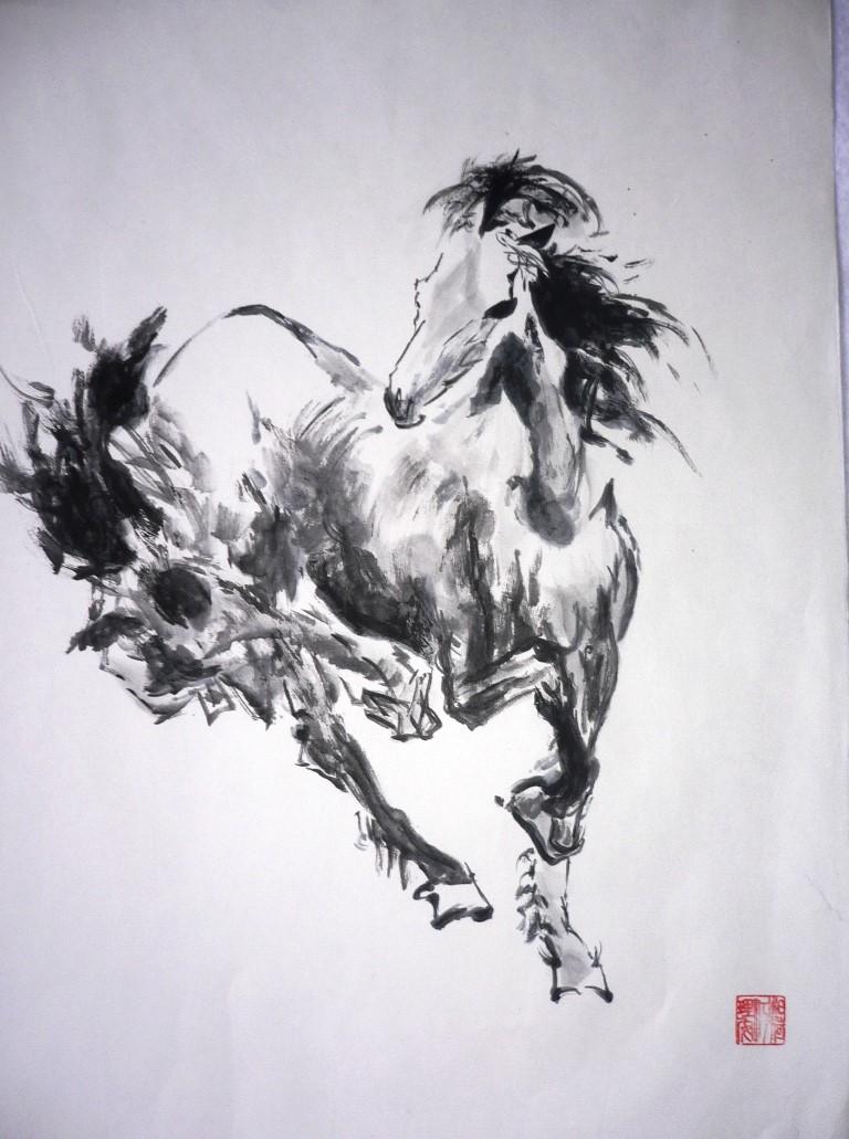 Cheval au galop